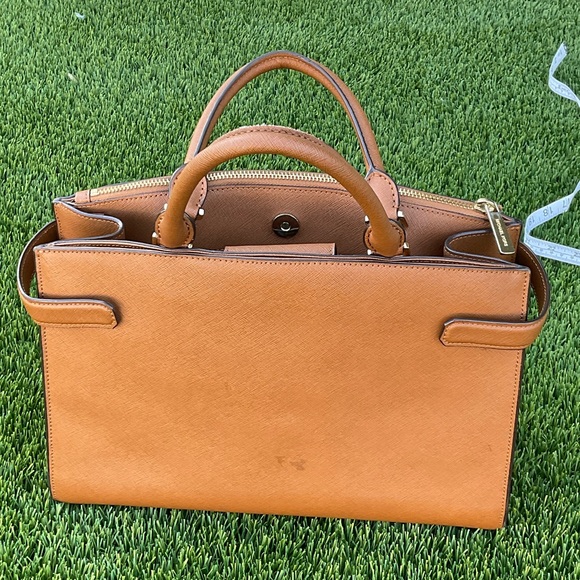 Michael Kors Tan Satchel with Silver Accents - Picture 5 of 6